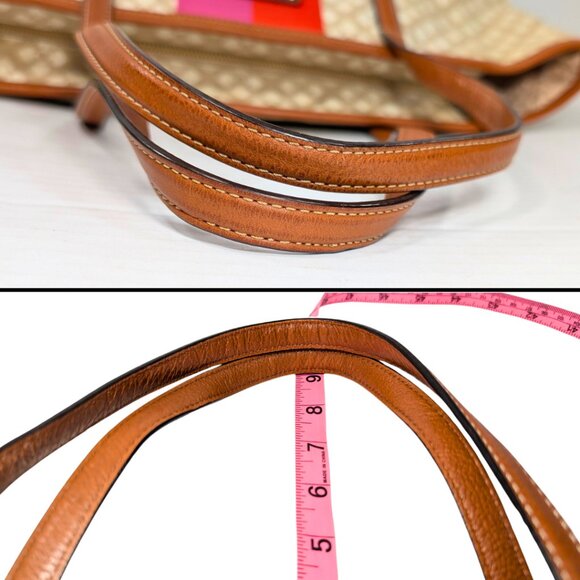 kate spade Harmony Logo Canvas Jacquard Stripe Tote - Picture 6 of 9